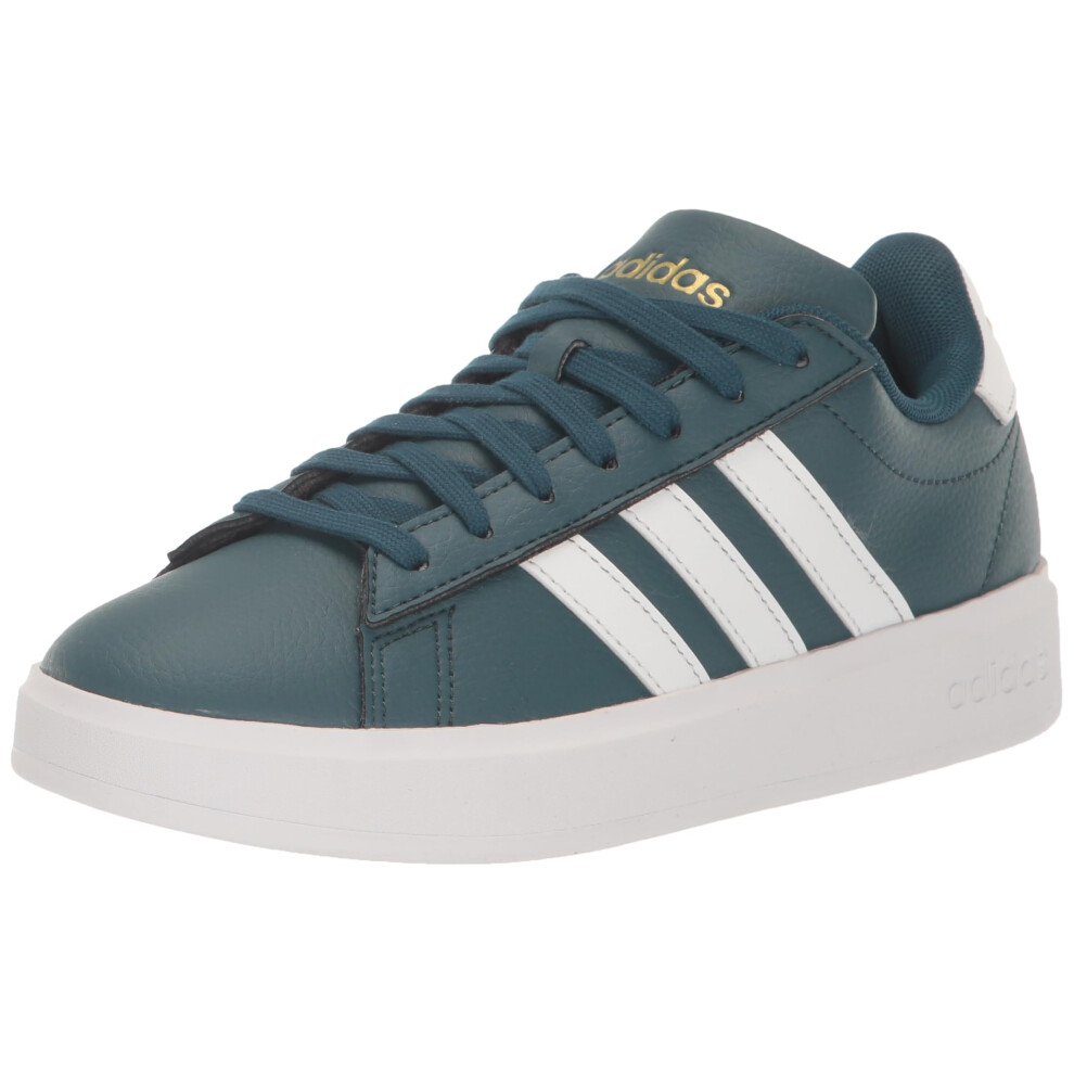 adidas Womens Grand Court Cloudfoam Lifestyle Comfort Sneaker  Arctic NightWhiteGold Metallic  95