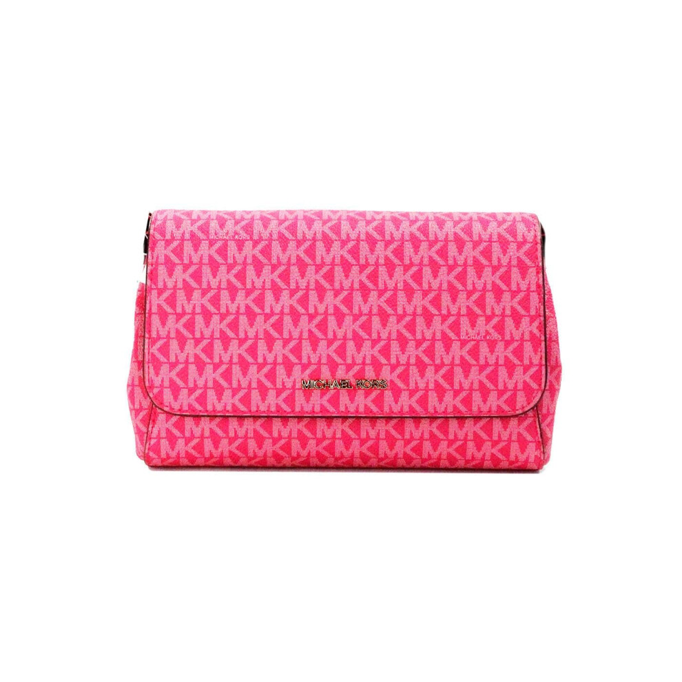 Electric Pink Convertible Pouchette Crossbody Bag