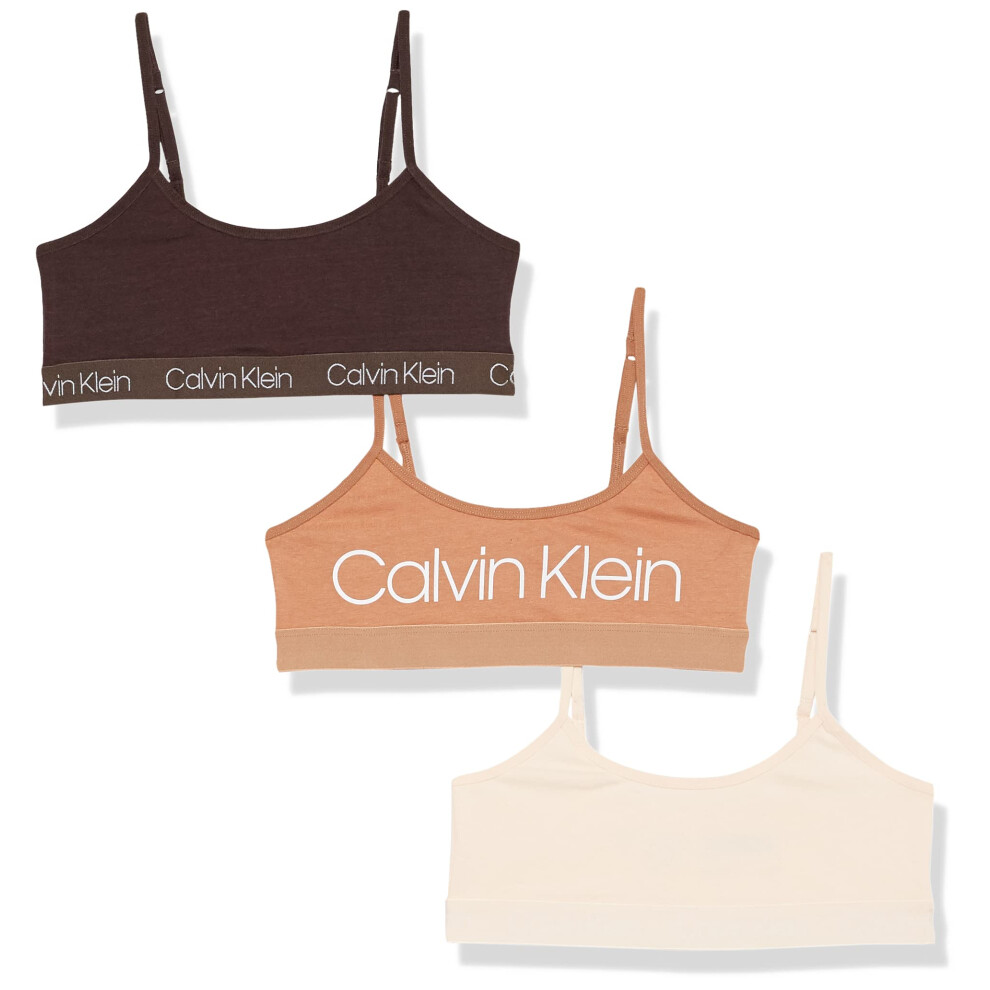 Calvin Klein Girls Modern Cotton Crop  NudBronzeBclof  S