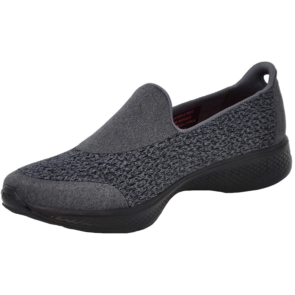 Skechers Performance Womens Go Walk 4 Pursuit BlackCharcoal Walking Shoe 85 M US