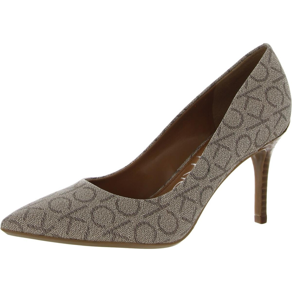 Calvin Klein Womens Gayle Pump  Dark Natural 120  8