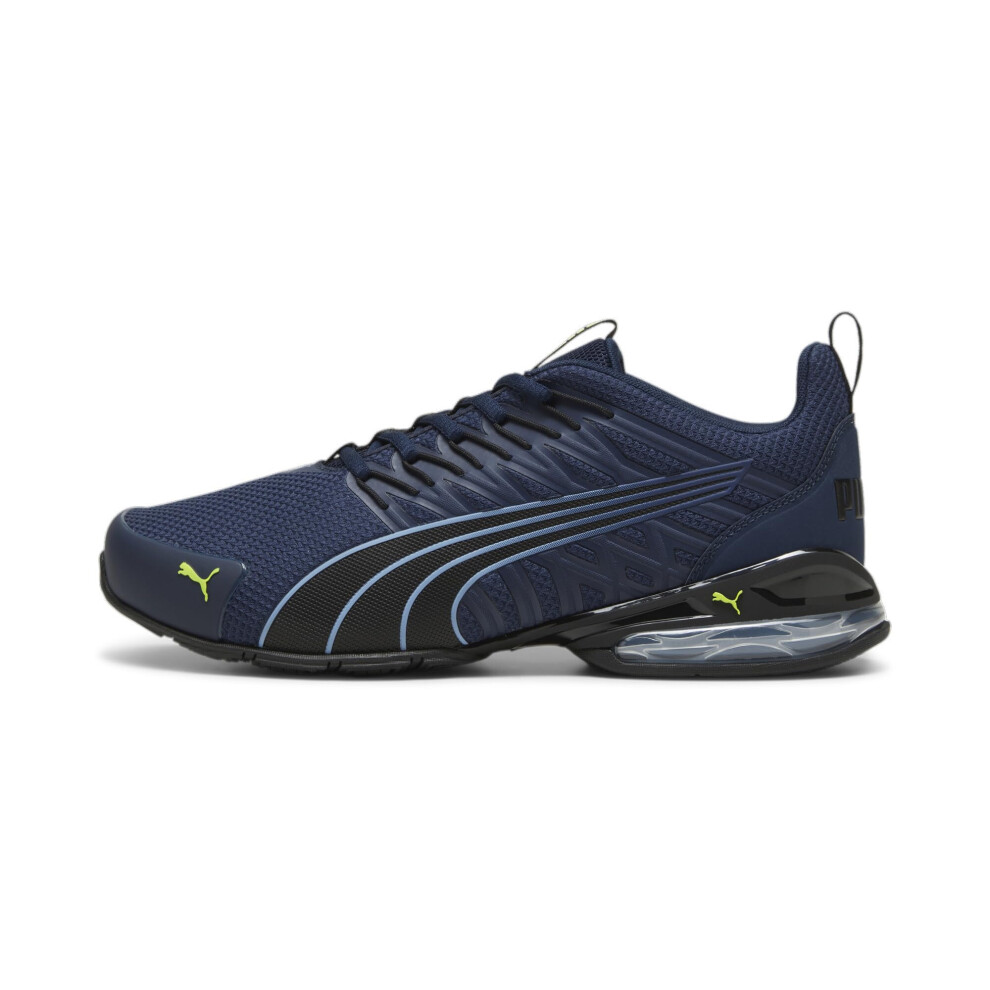 PUMA Mens Voltaic EVO Sneaker  Club Navy BlackElectric Lime  10