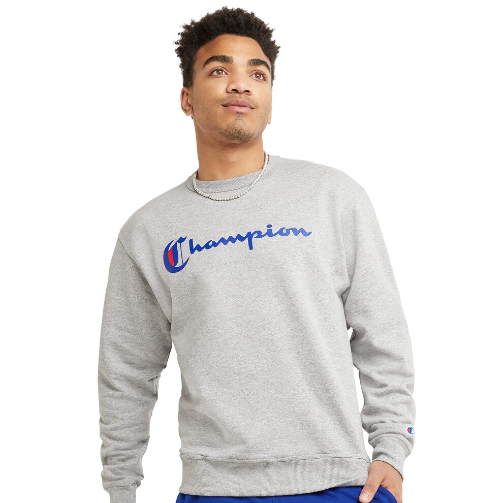 Champion Mens Sweatshirt  Powerblend  Fleece Midweight Crewneck SweatshirtReg or Big  Tall