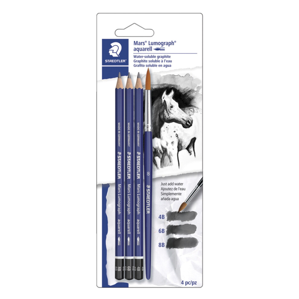 Staedtler Lumograph Aquarell Pencil Assortment  Set of 4