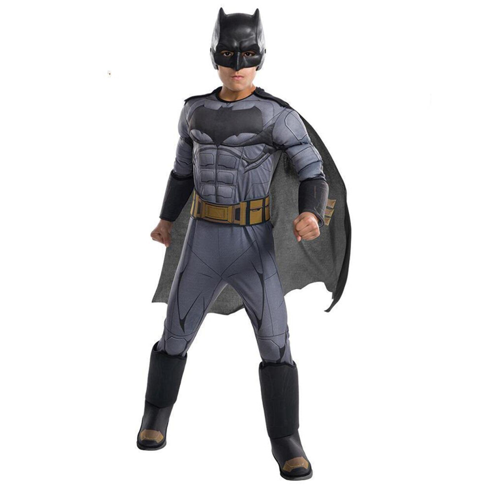 Rubies Boys Justice League Deluxe Batman Costume  Small Black  Grey