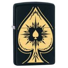 Accendino Zippo Spade, Nero Opaco