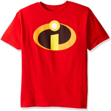 T-shirt kostiumowy Disney Pixar Iniemamocni z logo i symbolem (30/1 czerwony, duży)
