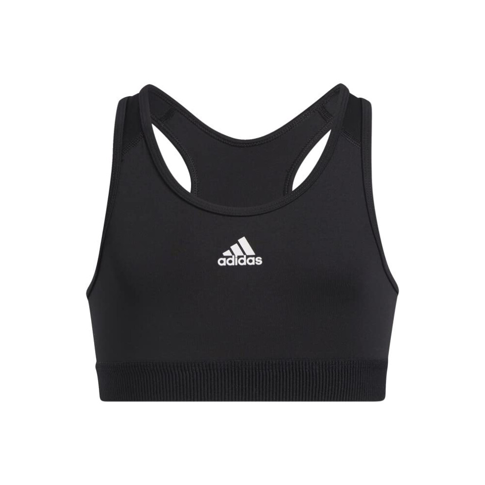 adidas girls Aeroready Techfit Sports Bra  Black  Small US