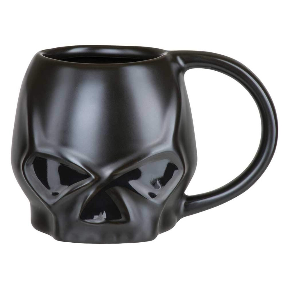 HarleyDavidson Core Sculpted Skull Coffee Mug  14 oz  Matte Black HDX98616