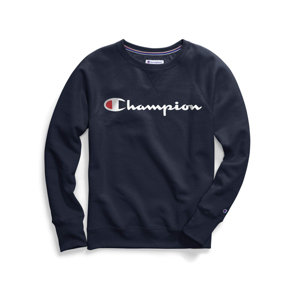 Champion Womens Powerblend Crewneck Sweatshirt  athletic navy  2X