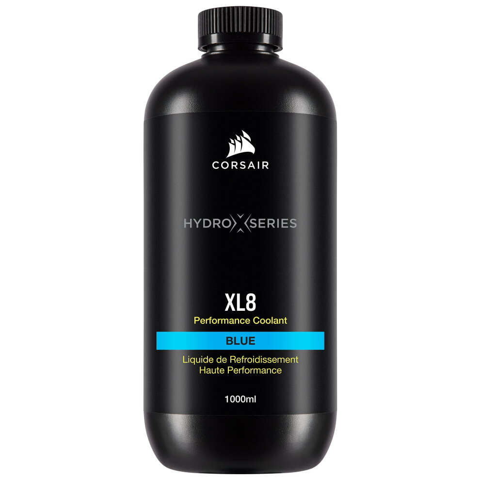 CORSAIR Hydro X Series  XL8  Performance Coolant  1L  Translucent Blue