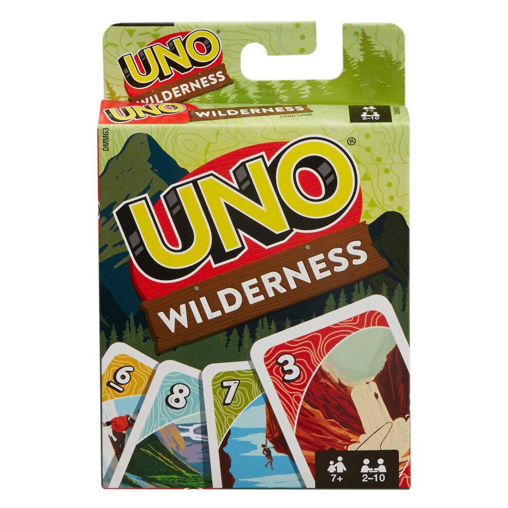 Mattel Games UNO Wilderness  Card Game  7 years and up