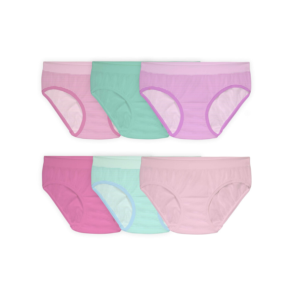 Fruit of the Loom girls Seamless Multipack Underwear  Hipster  6 Pack Assorted  10 12 US