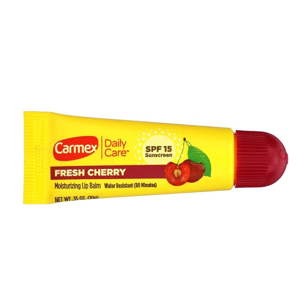 Carmex Moisturizing Lip Balm SPF 15 Cherry 035 oz Pack of 6