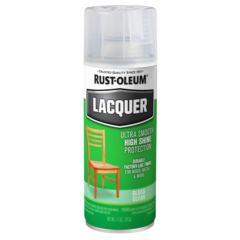 RustOleum 1906830 Lacquer Spray  11Ounce  Gloss Clear Packaging May Vary