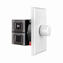 OSD 100W in Wall Volume Control Impedance Matching for Home Speakers Rotary Knob White SVC100