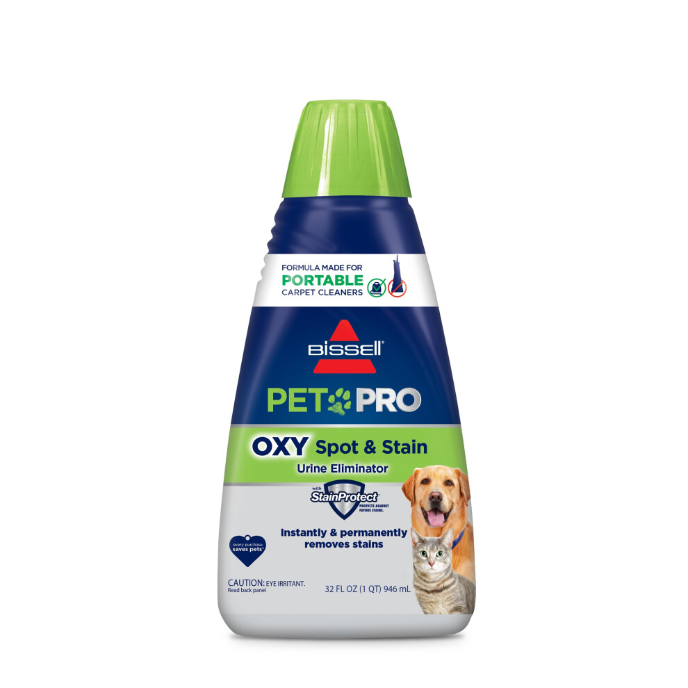 Bissell PET PRO OXY Spot  Stain Formula for Portable Carpet Cleaners  32 oz  2034