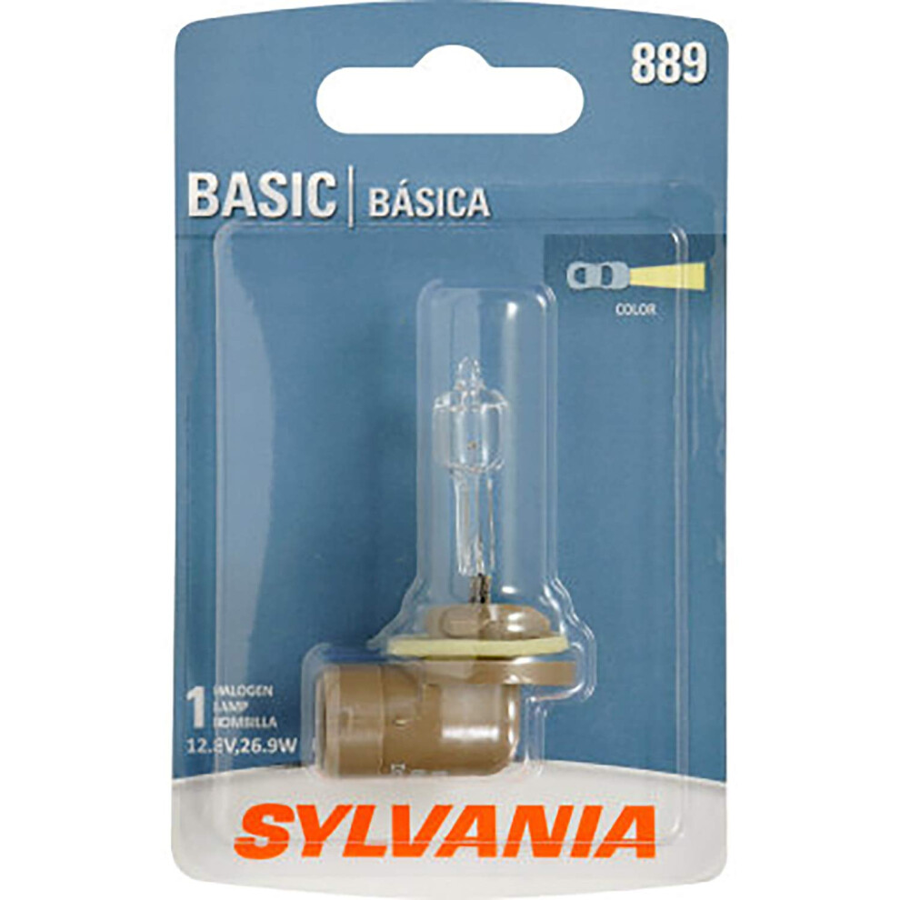 SYLVANIA  889 Basic  Halogen Light Bulb for Fog  Backup  CHMSL  Cornering  Parking  and Turn Signal applications Contains 1 B