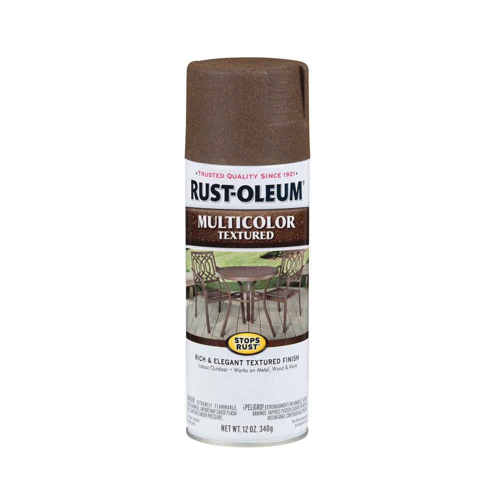 RustOleum 223523 Stops Rust MultiColor Textured Spray Paint  12 Ounce  Autumn Brown Count 1Pack of 1