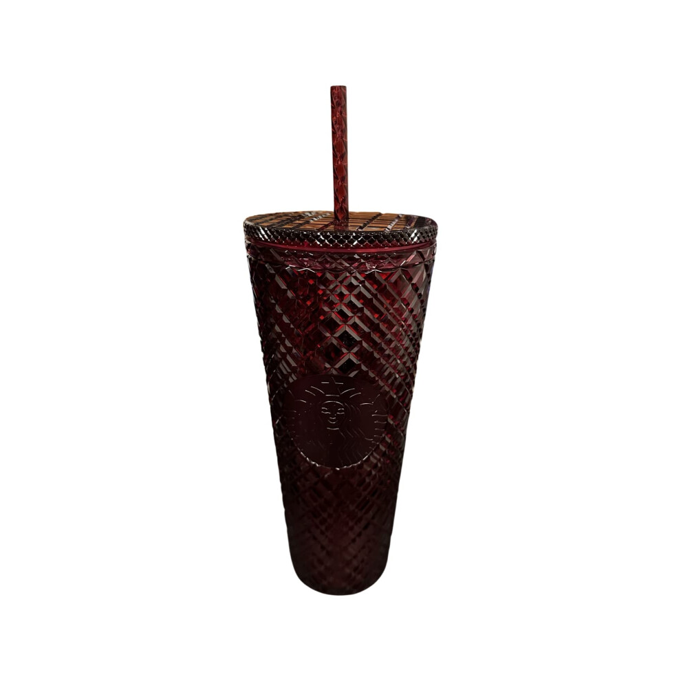 Starbucks 2022 Holiday Jewel Venti 24oz Tumbler with Straw Red