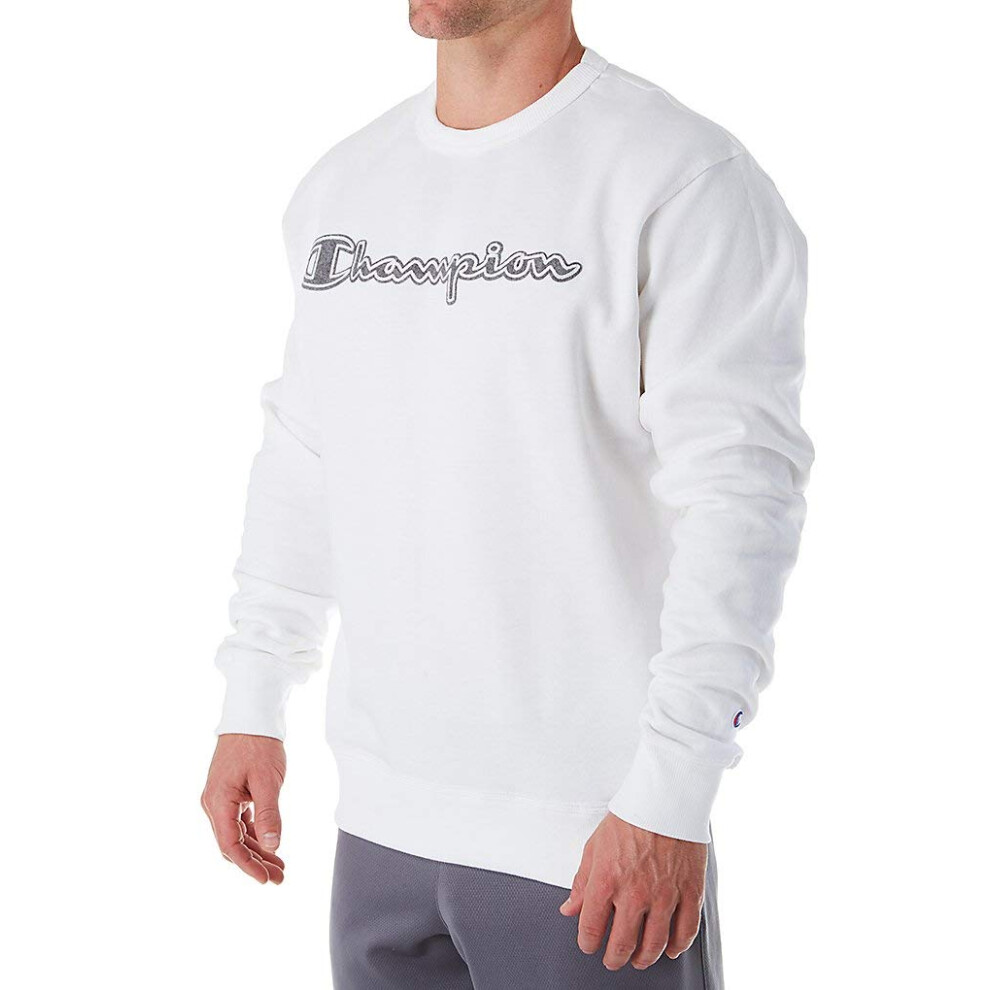 Champion Mens Powerblend Fleece Crew  Fashion Retired Colors