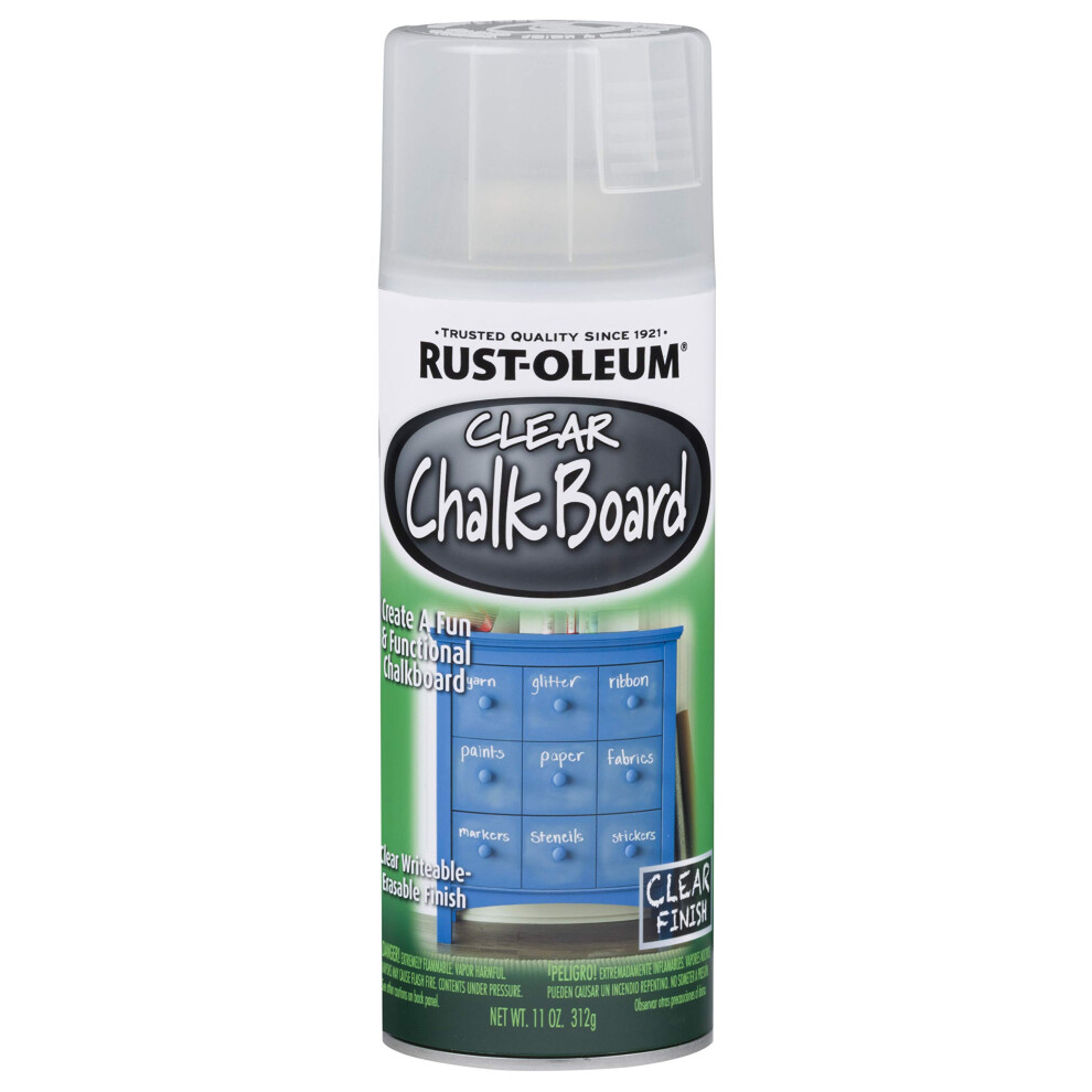 RustOleum 302487 Specialty Chalkboard Spray Paint  11 oz  Clear  Pack of 1