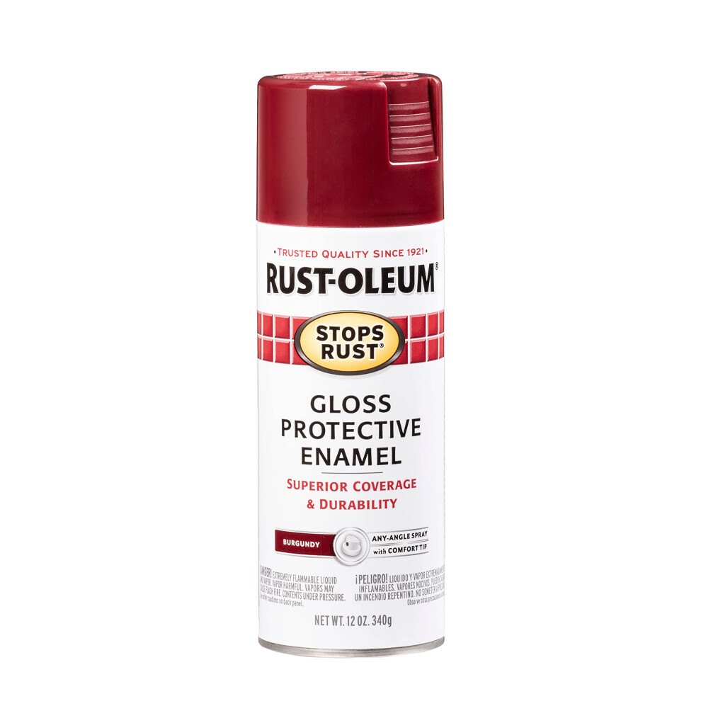 RustOleum 7768830 Stops Rust Spray Paint  12 oz  Gloss Burgundy