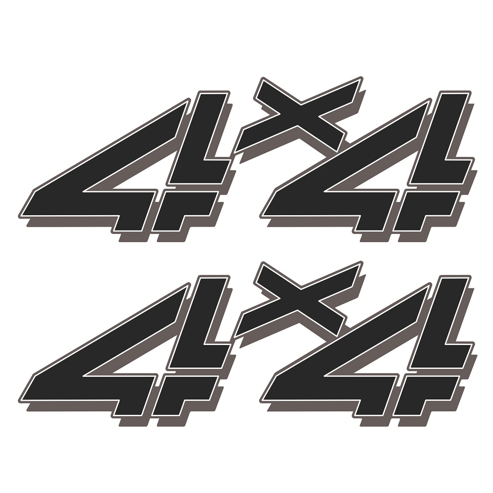 4x4 Decals for Trucks Chevy Silverado 19982007 Bed Side 1500 2500 HD Black