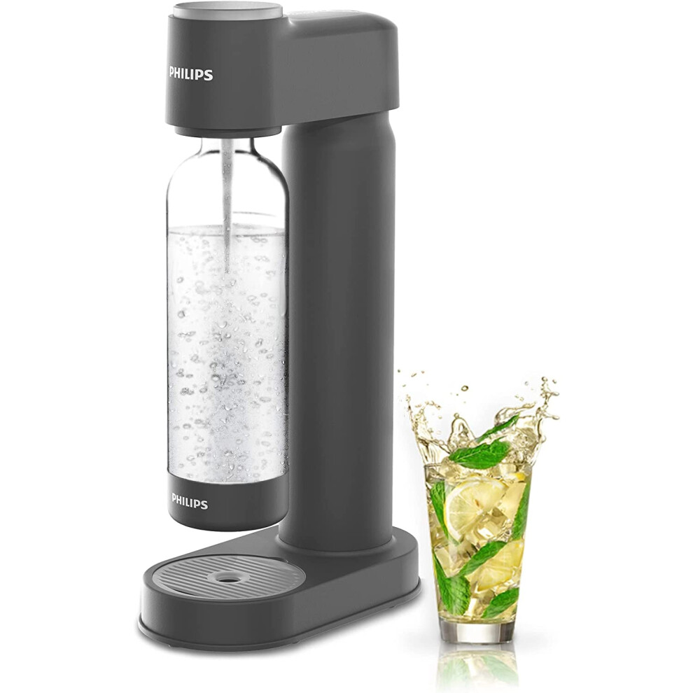 PHILIPS Sparkling Water Maker Soda Maker Machine for Home Carbonating with BPA free PET 1L Carbonating Bottle  Compatible with A