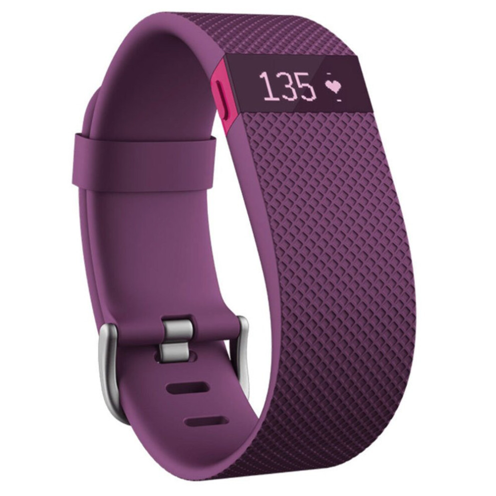 Fitbit Charge HR Wireless Activity Wristband Plum  Large