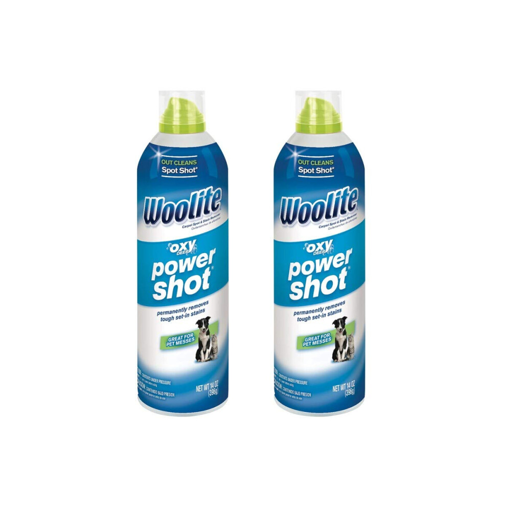 Woolite Oxy Deep Power Shot Fresh Scent Carpet Cleaner 14 oz Liquid  Pack of 2