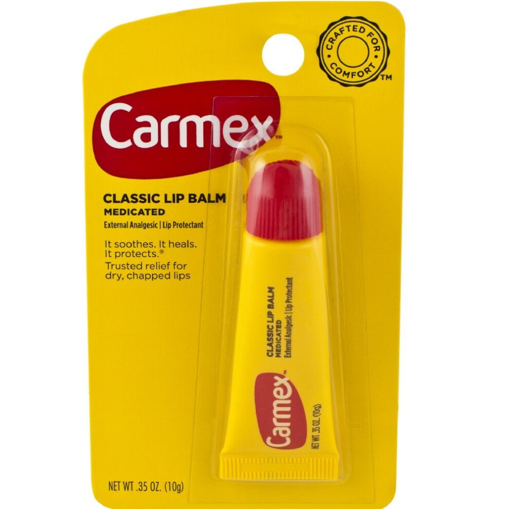 Carmex Classisc Lip Balm Medicated  035 oz  Pack of 12