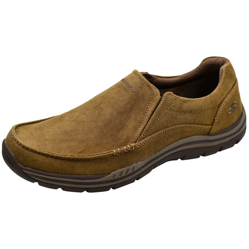 Skechers Mens Expected Avillo RelaxedFit SlipOn Loafer  Chestnut  10 M US