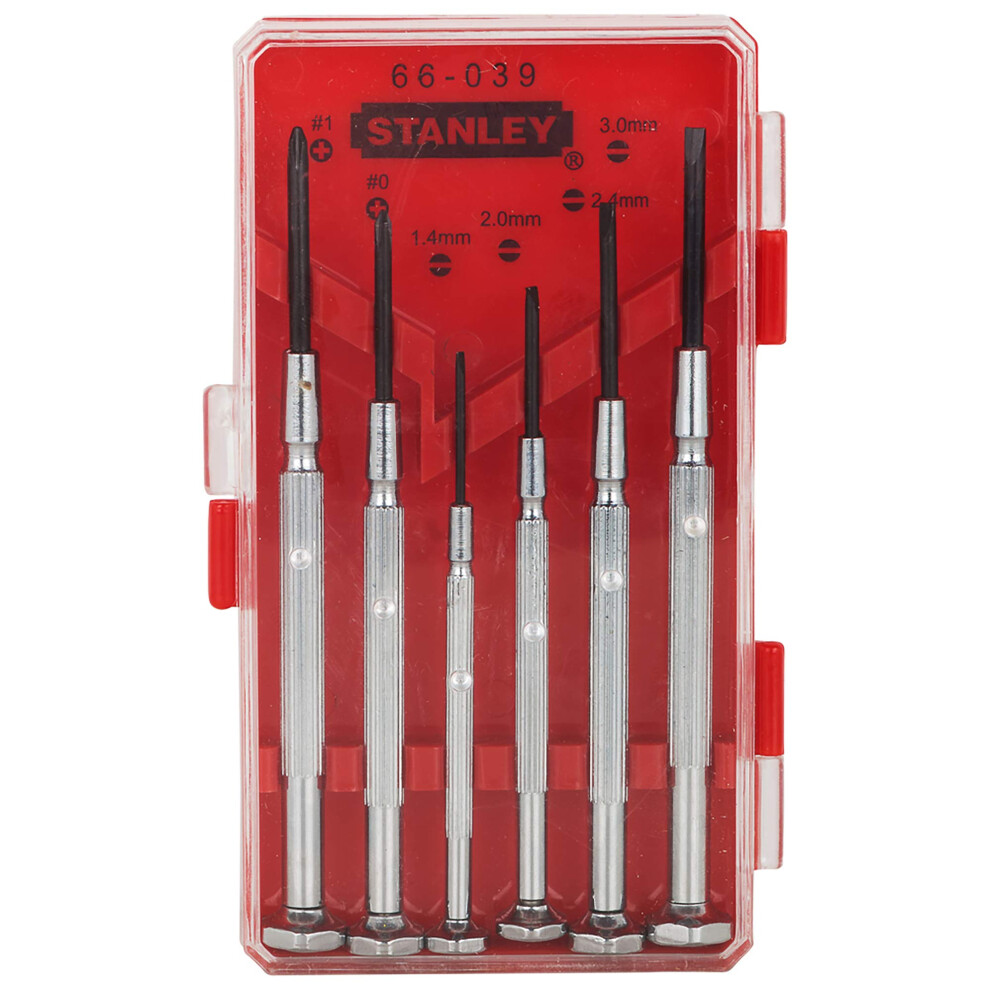 STANLEY Screwdriver Set  Jewellers Precision  6Piece 66039