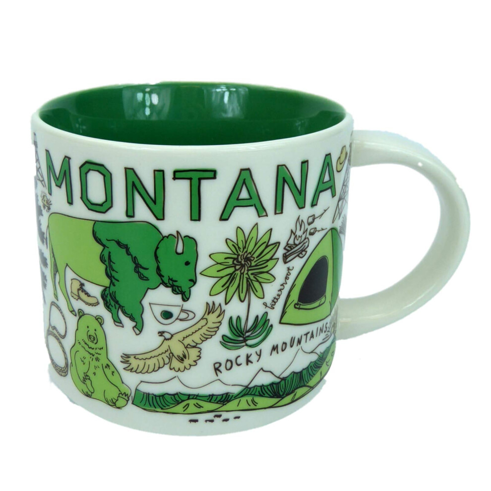 Starbucks MONTANA Been There Series Across the Globe Collection Coffee Mug 14 Ounce