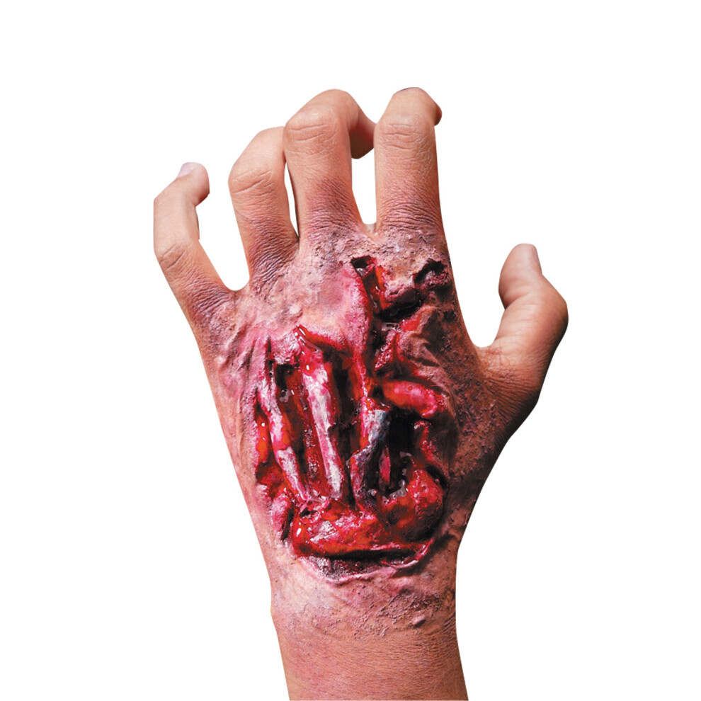 Rubies Adult Reel FX Torn Up Hand Wound with Tendons  As Shown  One Size