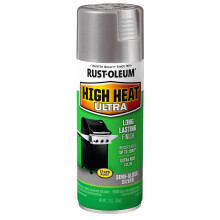 Rust-Oleum 270201 Specialty Silver High Heat Ultra Spray Paint, 12-Ounce