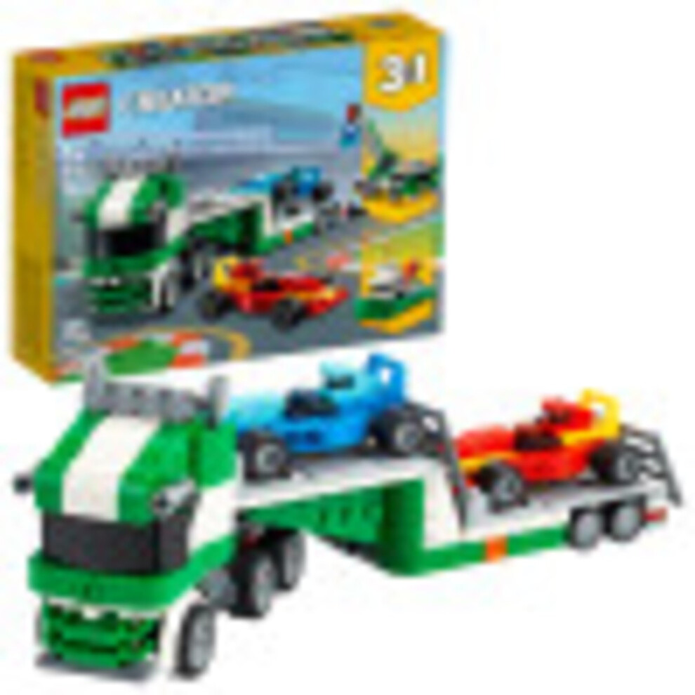 LEGO Creator 3in1 Race Car Transporter 31113 Building Kit Makes a Great Gift for Kids Who Love Fun Toys and Creative Building