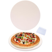 Waykea 9 Round Pizza Stone for Toaster Oven Cordierite Grilling Stone Bread Baking Stone for Grill Oven