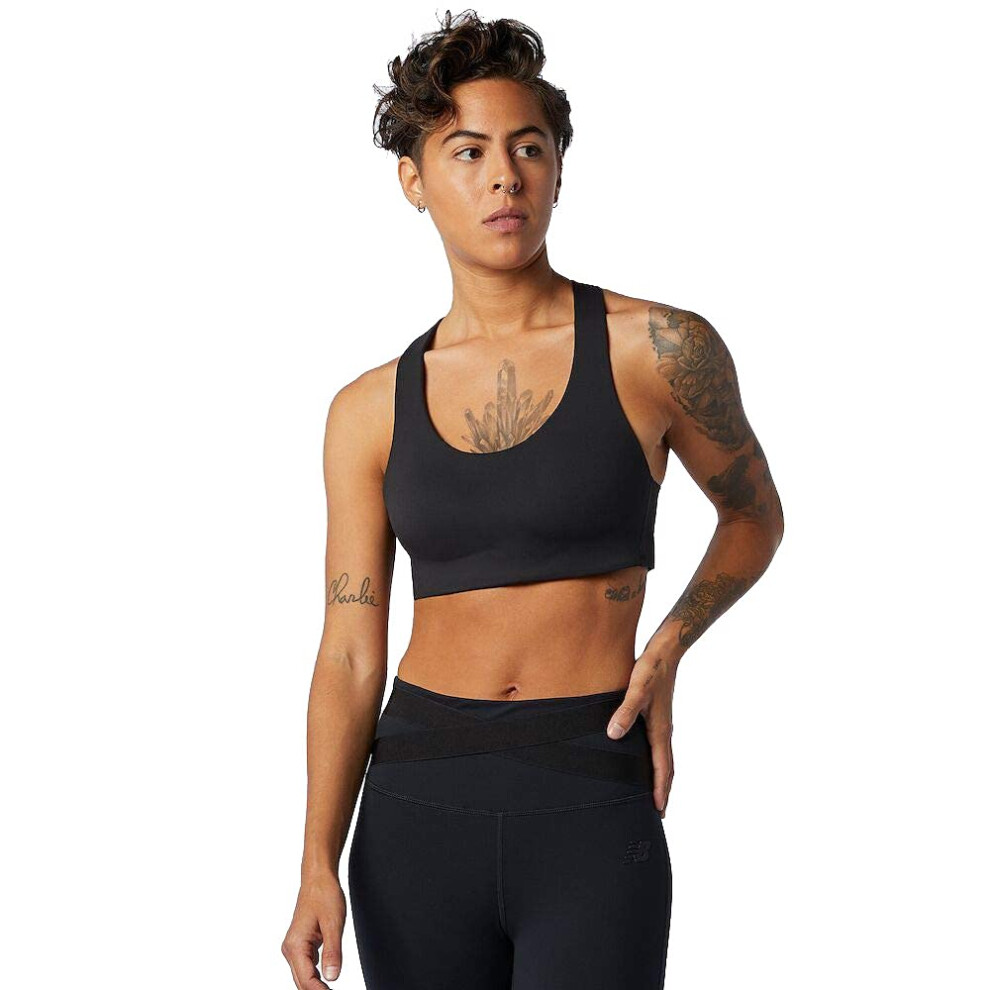 New Balance Womens NB Fortiflow Bra  Black   42C