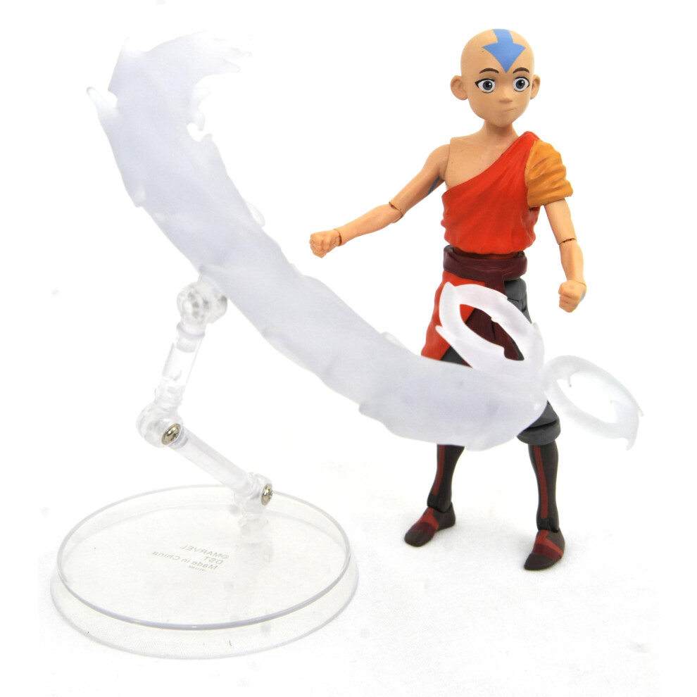 Diamond Select Toys Avatar The Last Airbender Aang Deluxe Action Figure  Multicolor