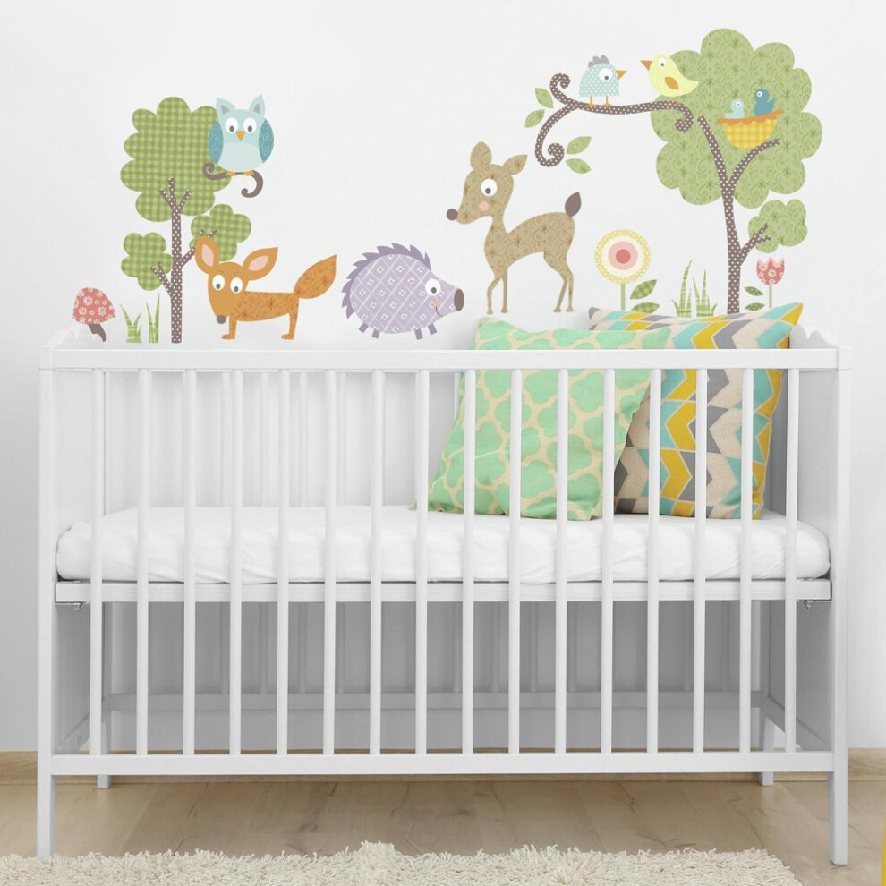 Autocollants muraux     d   coller et coller RoomMates RMK1398SCS Animaux de la for   t Noir