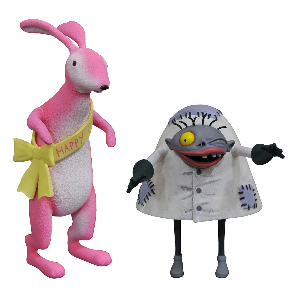 DIAMOND SELECT TOYS The Nightmare Before Christmas Select Easter Bunny  Igor Action Figure 2 Pack