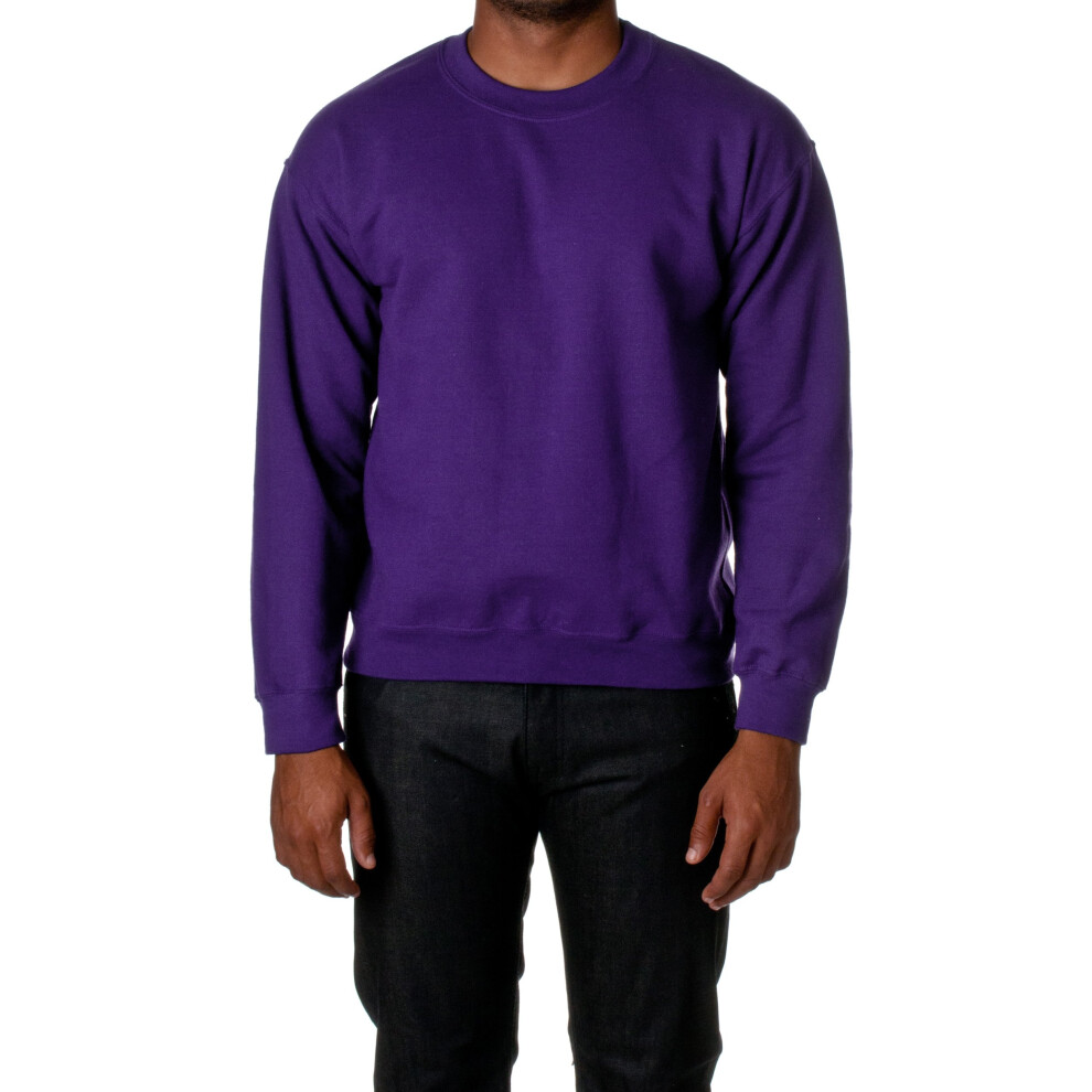 Gildan Mens Heavy Blend Crewneck Sweatshirt Purple