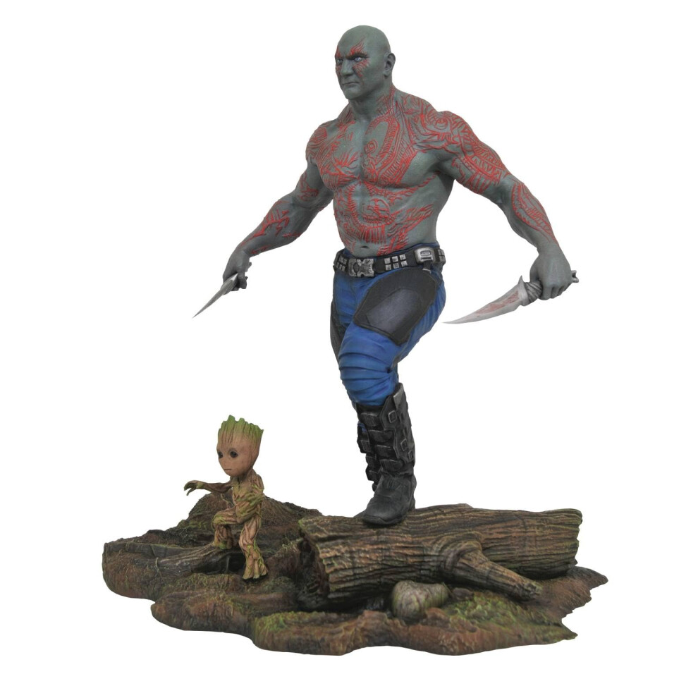 Diamond Select Toys Marvel Gallery Guardians of The Galaxy Vol 2 Drax  Groot PVC Figure