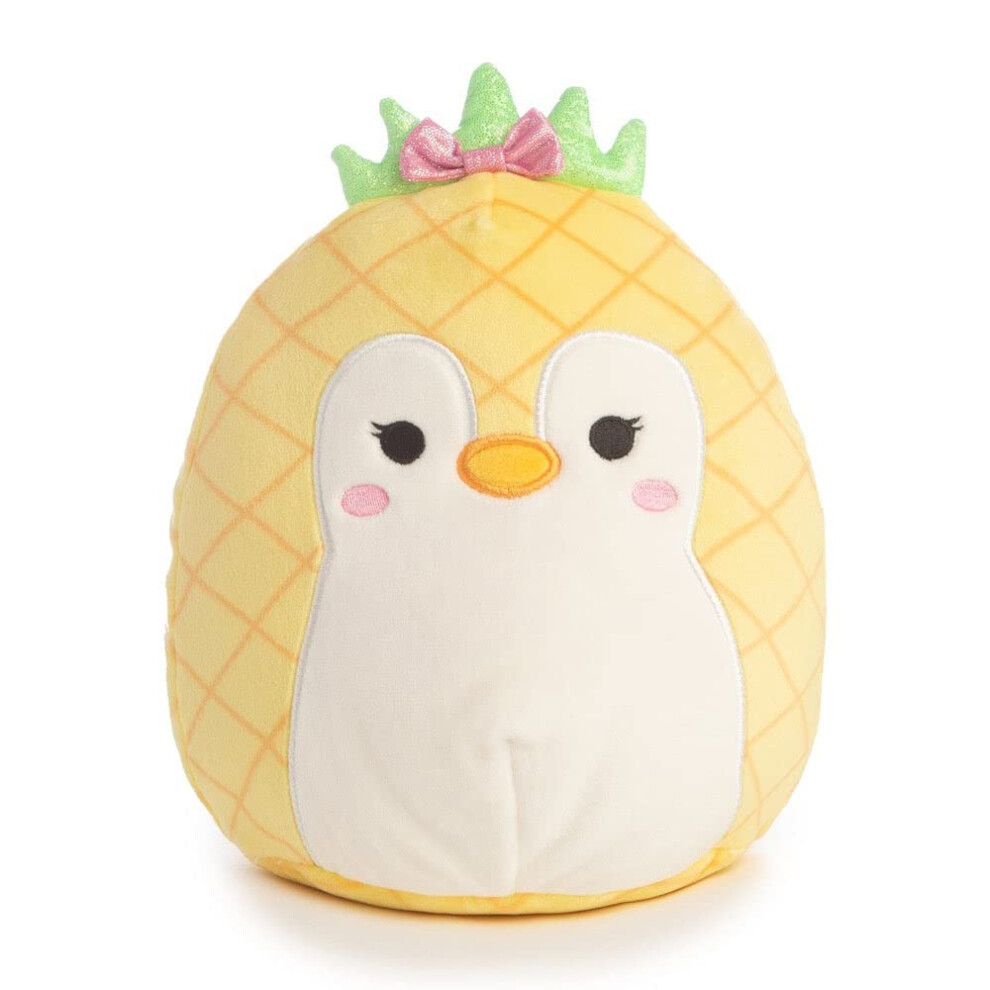 Squishmallow Official Kellytoy Plush 75 Inch Squishy Soft Plush Toy Animals Piper The Penguin in Pineapple Costume