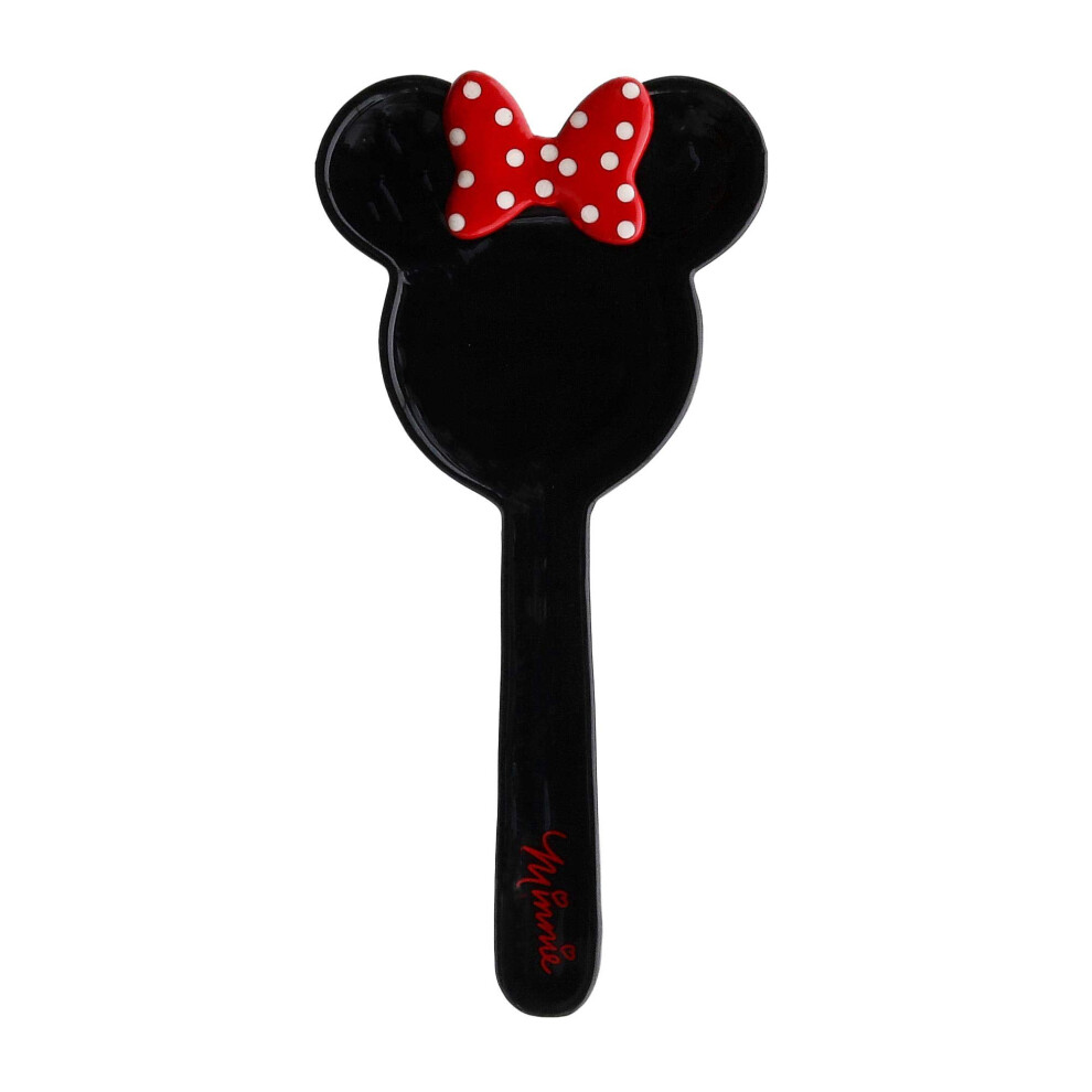 Disney Minnie Mouse Black Ceramic Kitchen Spoon Rest  10 Inches