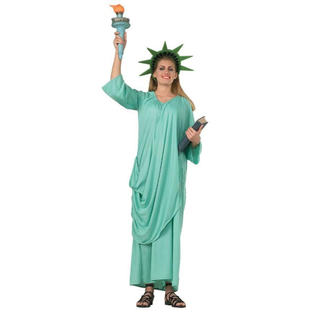 Rubies womens Statue of Liberty Adult Costume Party Supplies  Green  One Size US