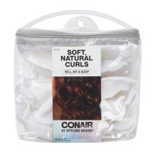 Conair Stoff-Haarkräusler zum Schlafen, Weiche Lockenwickler für natürliche Locken, 24er Pack