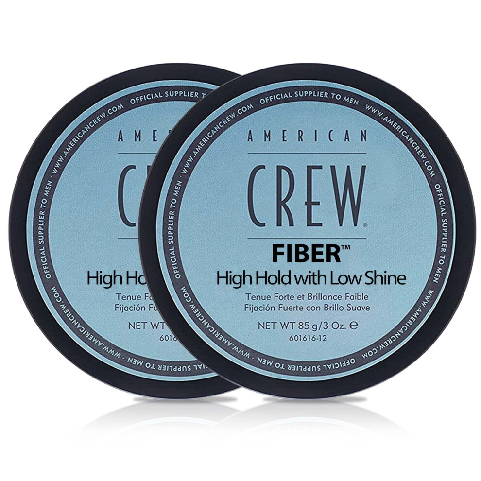 Mens Hair Fiber by American Crew  Like Hair Gel with High Hold with Low Shine  3 Oz Pack of 2